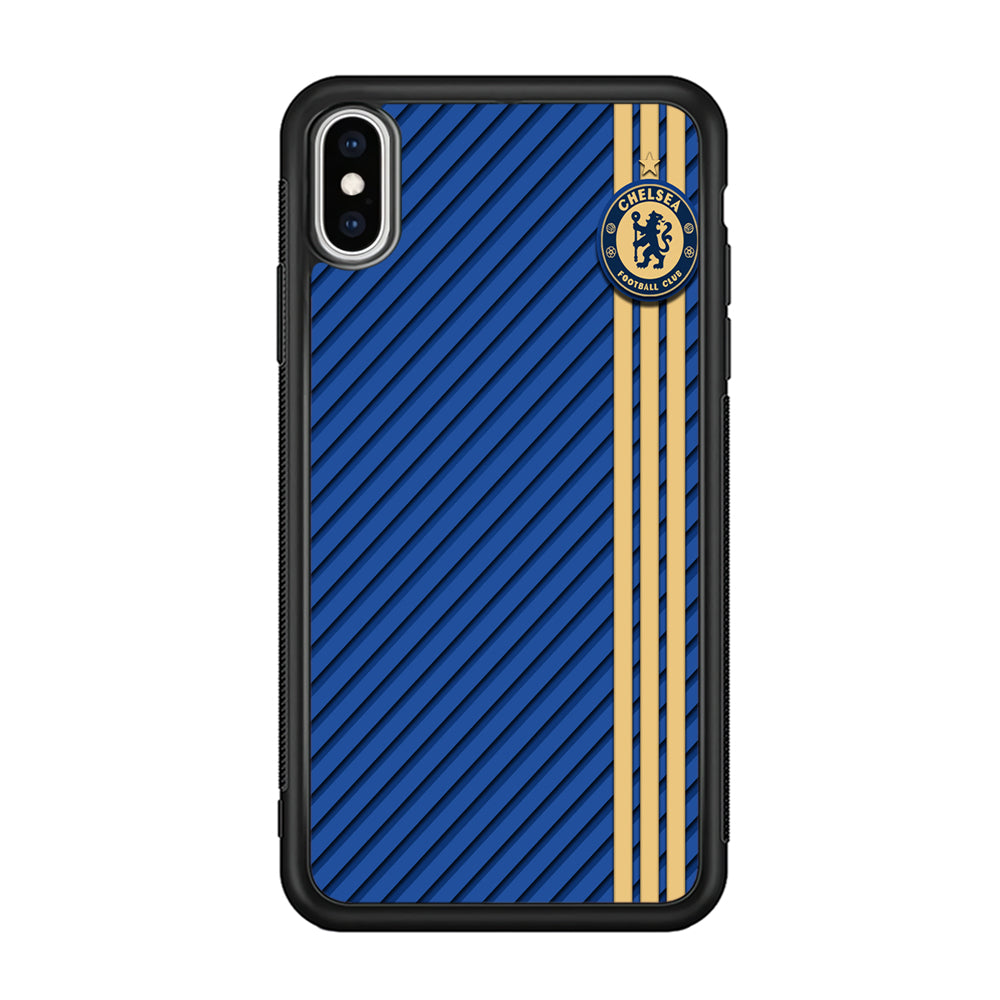 FB Chelsea 002 iPhone Xs Case-Phone Case-Rubber Black (2D Case)-Altracase