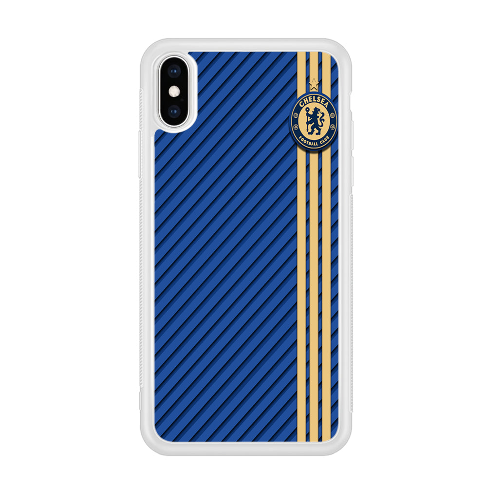 FB Chelsea 002 iPhone Xs Case-Phone Case-Rubber White (2D Case)-Altracase