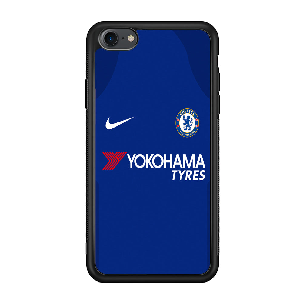 FB Chelsea Jersey iPhone 7 Case-Phone Case-Rubber Black (2D Case)-Altracase