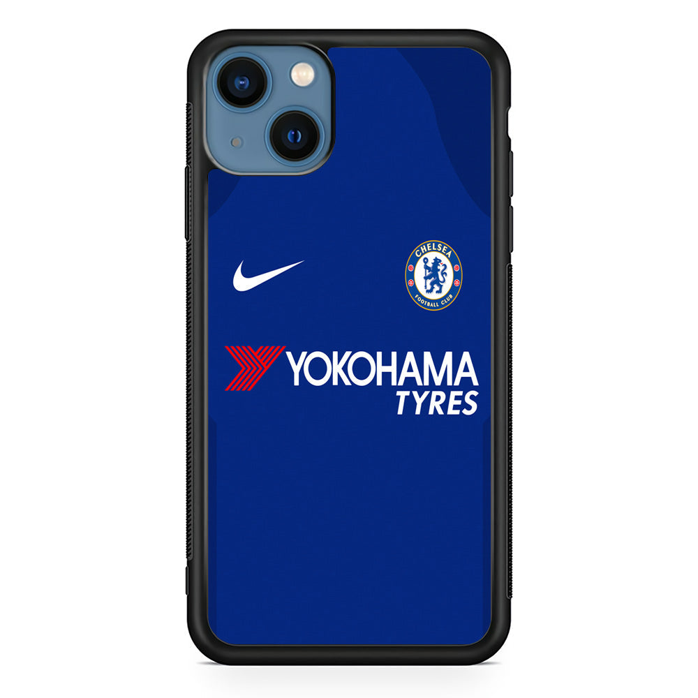 FB Chelsea Jersey iPhone 13 Case-Phone Case-Rubber Black (2D Case)-Altracase