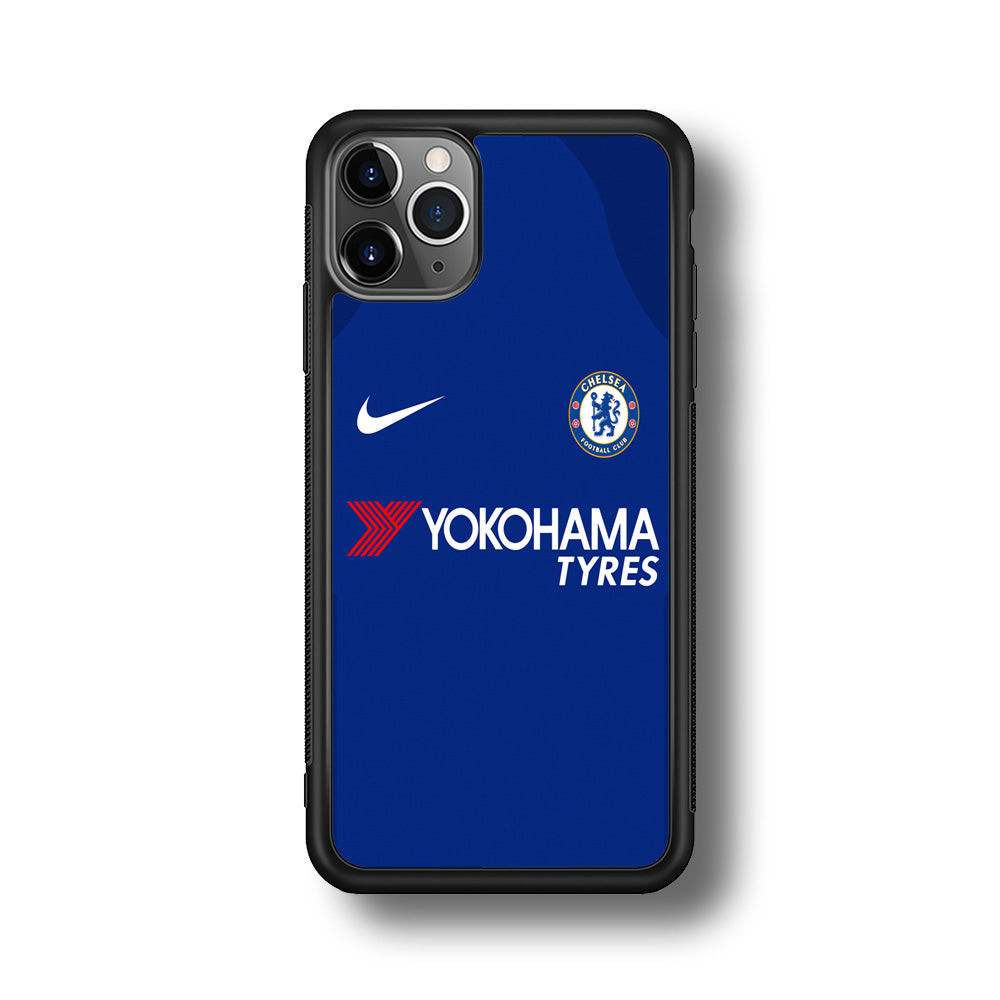 FB Chelsea Jersey iPhone 11 Pro Case-Phone Case-Rubber Black (2D Case)-Altracase