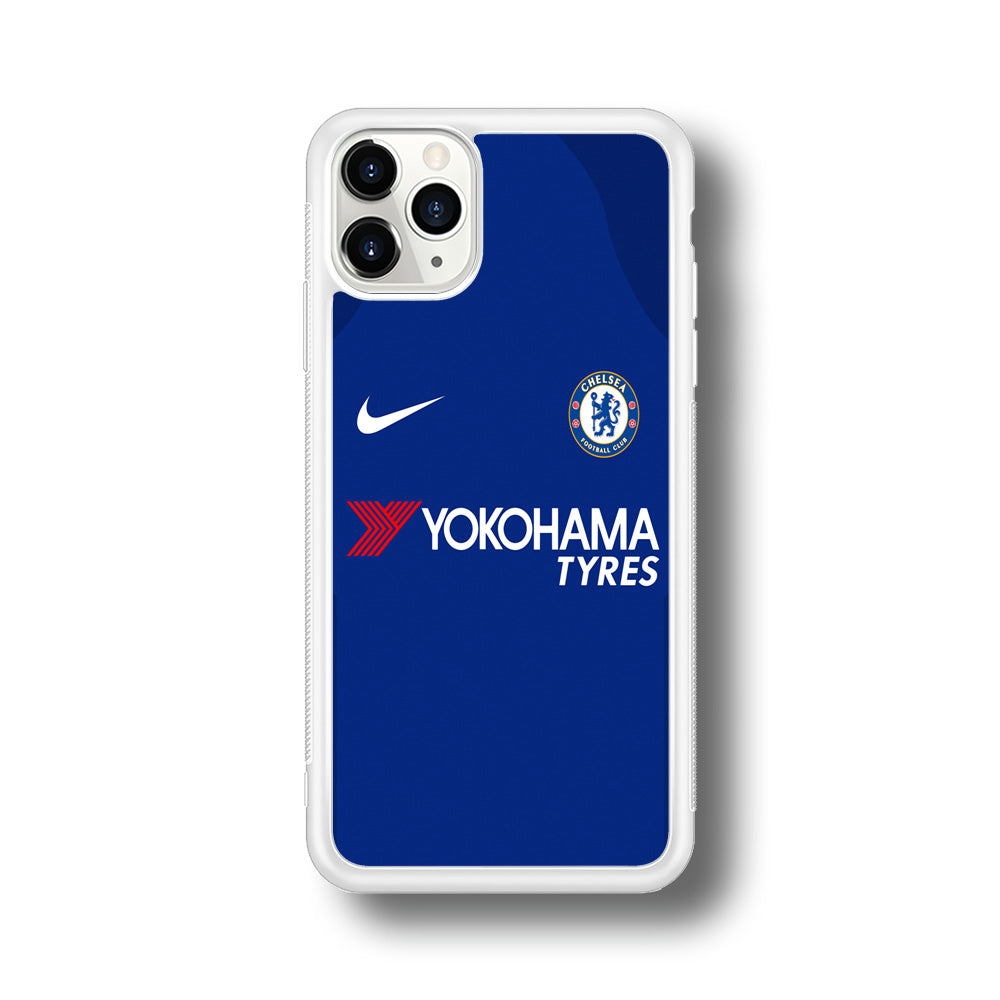 FB Chelsea Jersey iPhone 11 Pro Case-Phone Case-Rubber White (2D Case)-Altracase