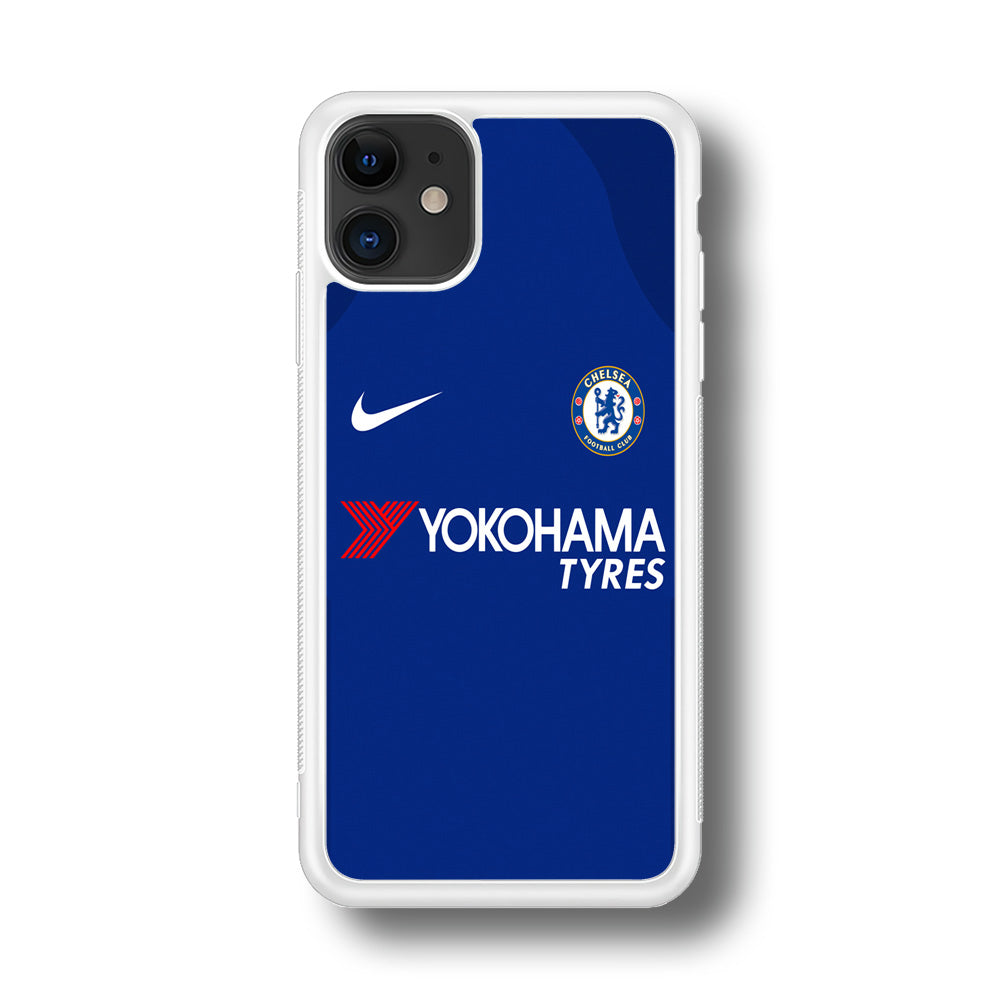FB Chelsea Jersey iPhone 11 Case-Phone Case-Rubber White (2D Case)-Altracase