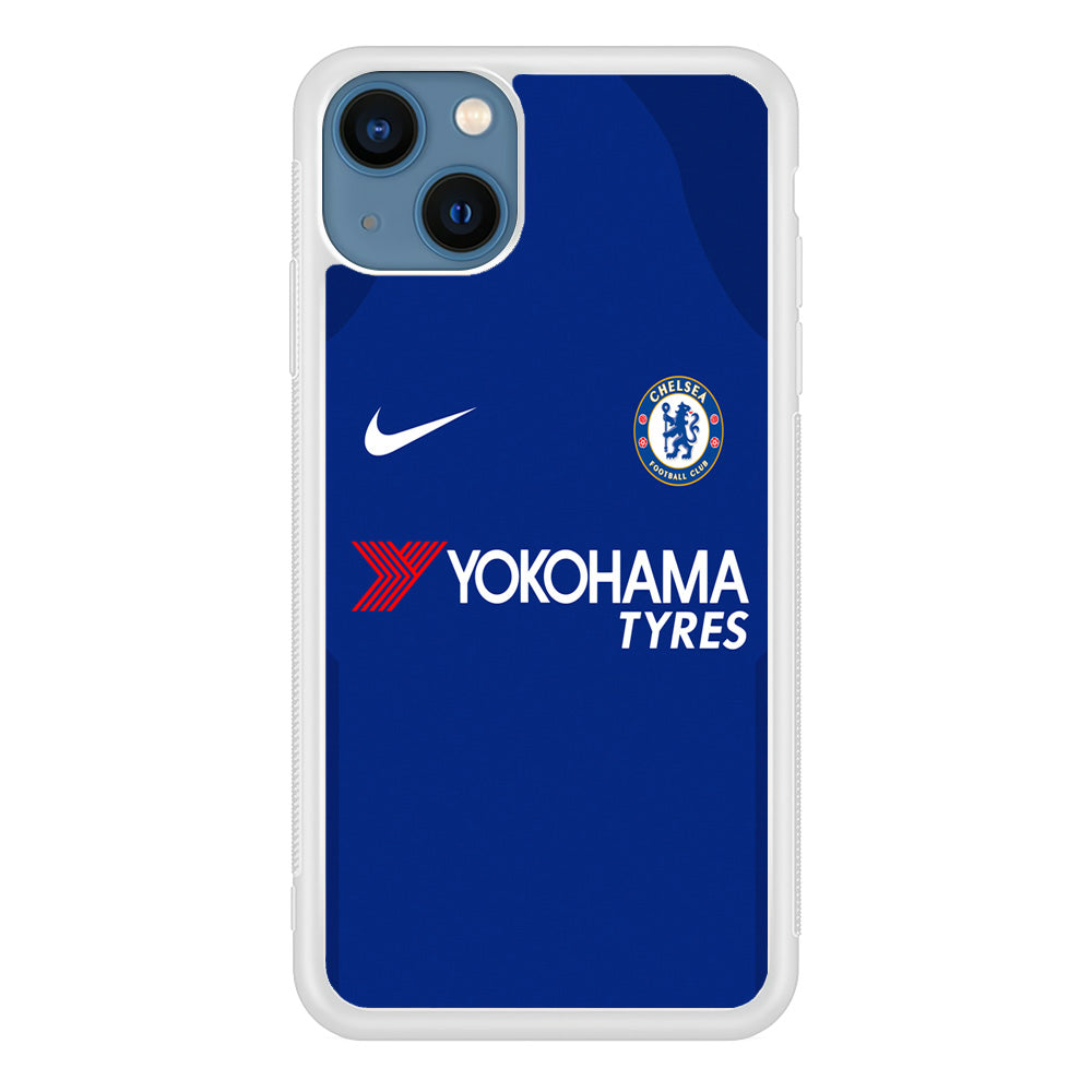 FB Chelsea Jersey iPhone 13 Case-Phone Case-Rubber White (2D Case)-Altracase