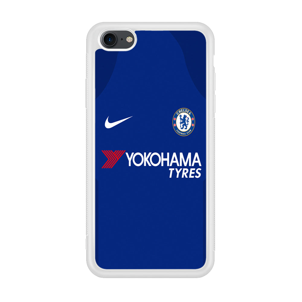 FB Chelsea Jersey iPhone 7 Case-Phone Case-Rubber White (2D Case)-Altracase