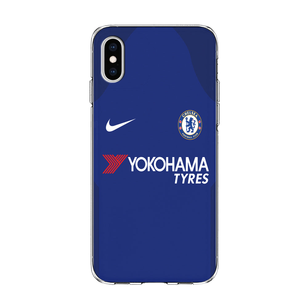 FB Chelsea Jersey iPhone Xs Case-Phone Case-Clear Soft Case-Altracase