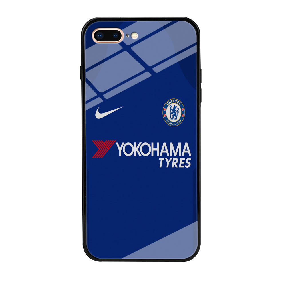 FB Chelsea Jersey iPhone 8 Plus Case-Phone Case-Tempered Glass Case-Altracase