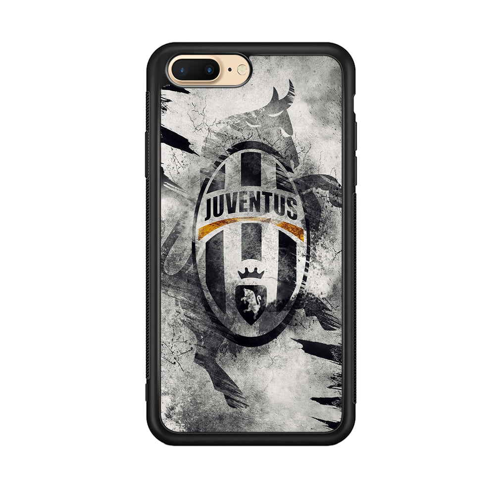 FB Juventus iPhone 8 Plus Case-Phone Case-Rubber Black (2D Case)-Altracase