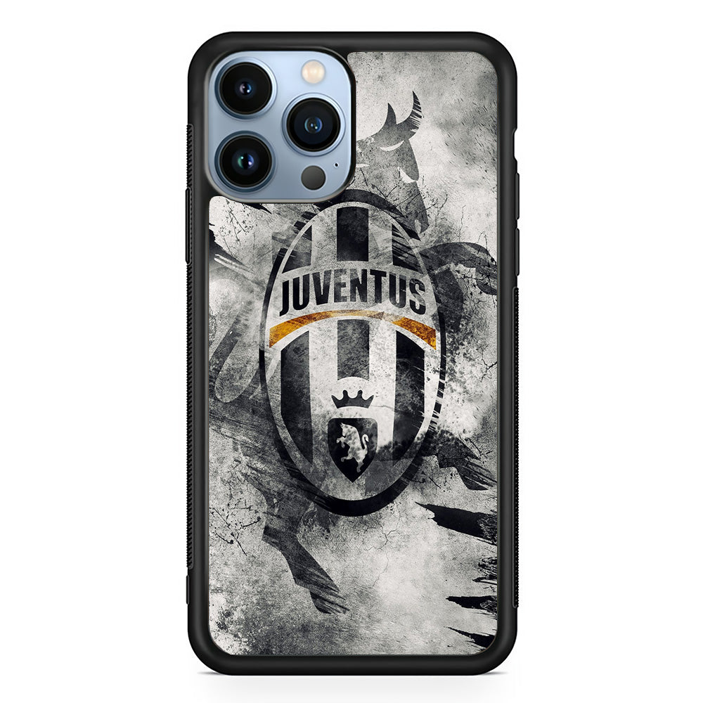 FB Juventus iPhone 15 Pro Case-Phone Case-Rubber Black (2D Case)-Altracase