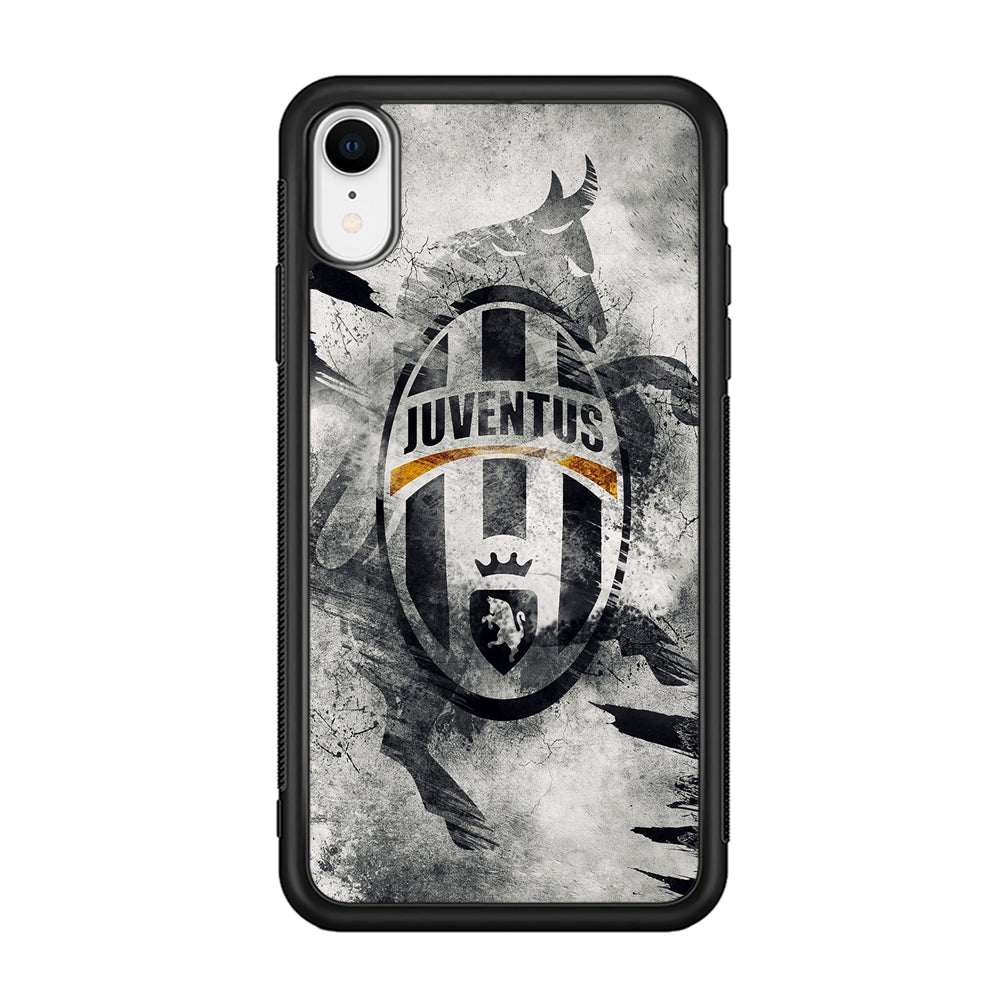 FB Juventus iPhone XR Case-Phone Case-Rubber Black (2D Case)-Altracase