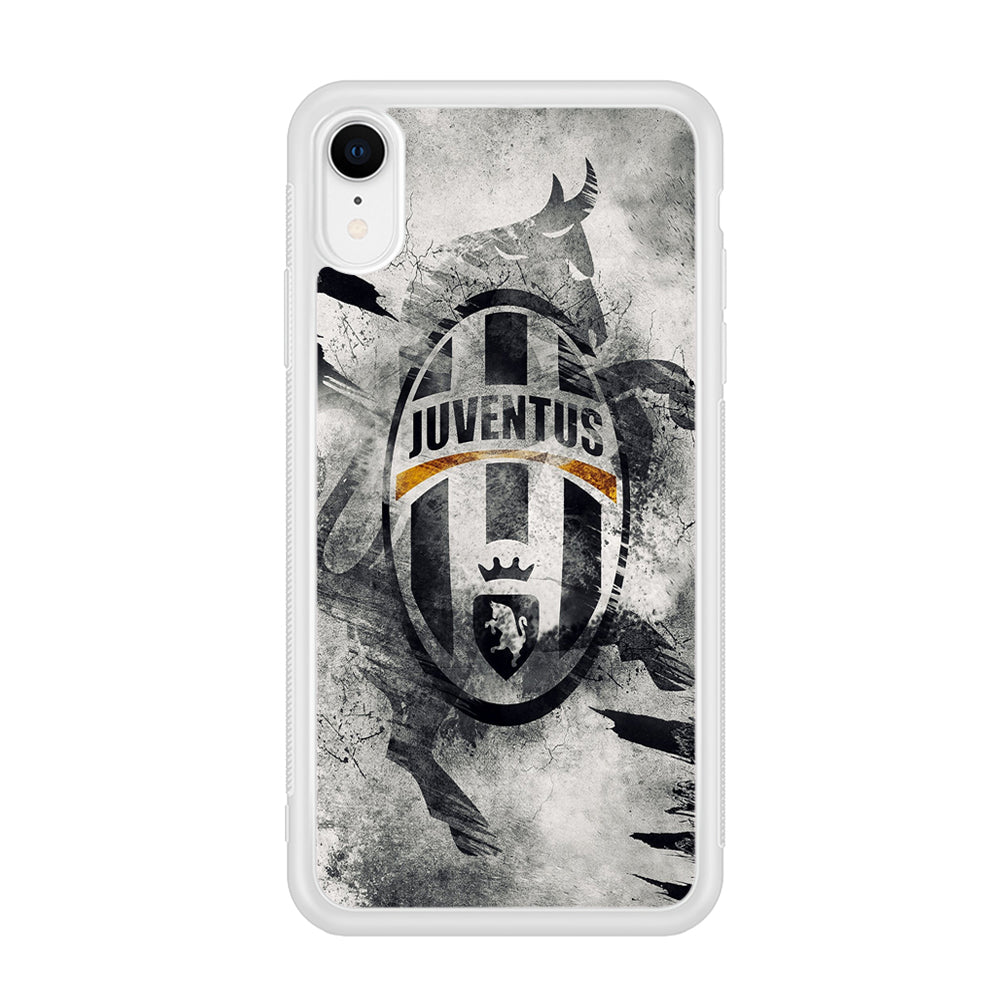 FB Juventus iPhone XR Case-Phone Case-Rubber White (2D Case)-Altracase
