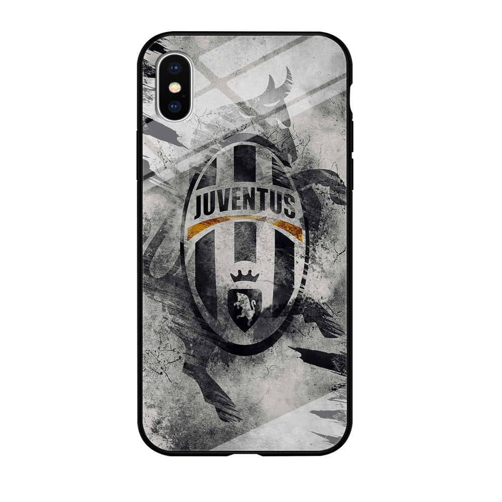 FB Juventus iPhone Xs Case-Phone Case-Tempered Glass Case-Altracase