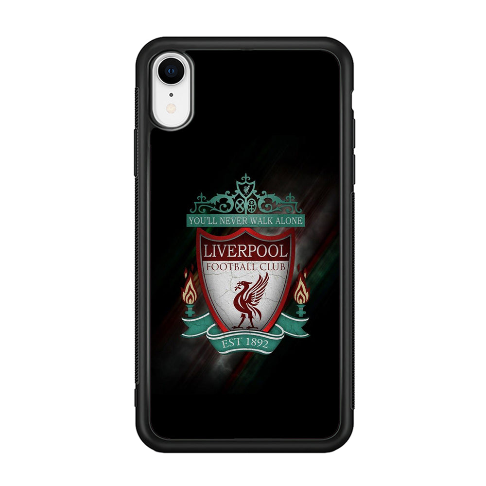 FB Liverpool iPhone XR Case-Phone Case-Rubber Black (2D Case)-Altracase