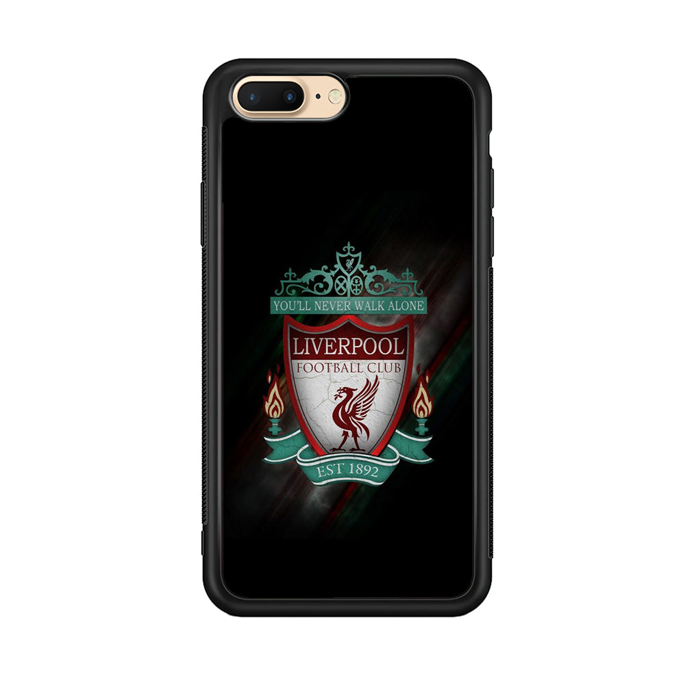 FB Liverpool iPhone 8 Plus Case-Phone Case-Rubber Black (2D Case)-Altracase