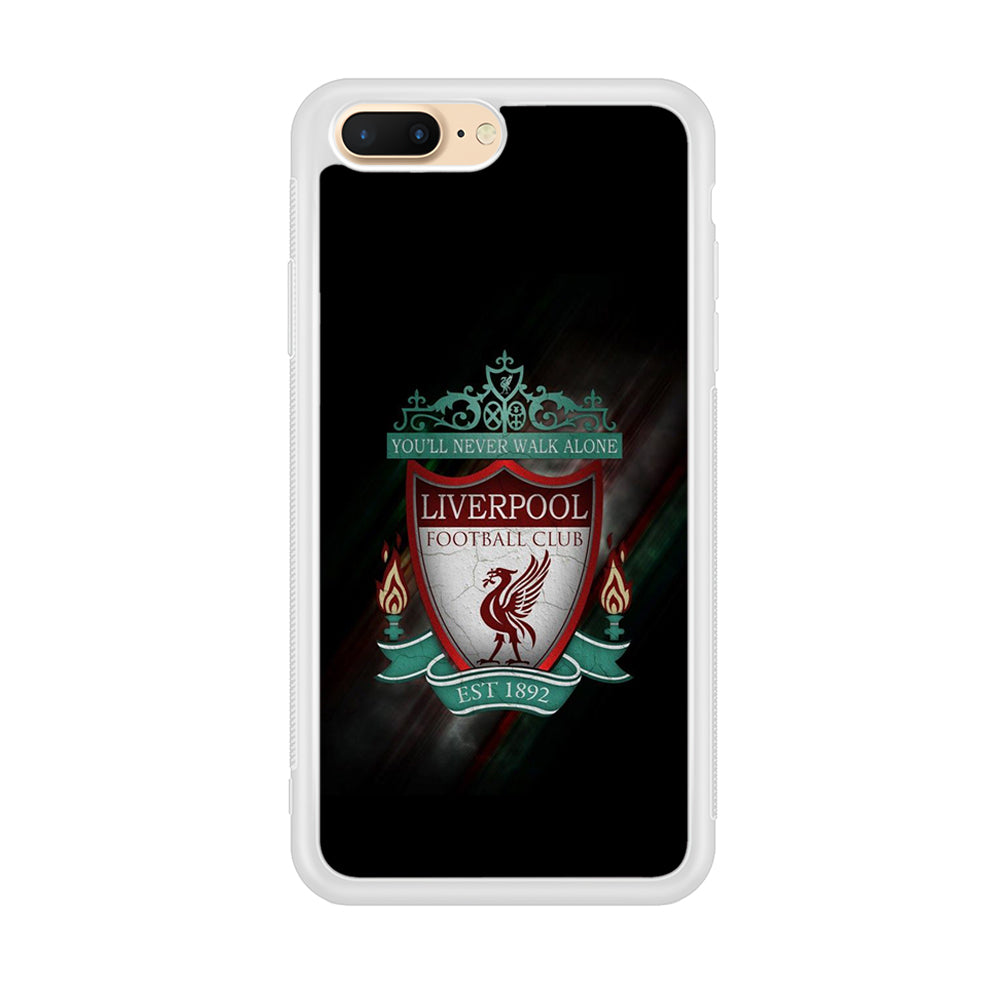 FB Liverpool iPhone 8 Plus Case-Phone Case-Rubber White (2D Case)-Altracase