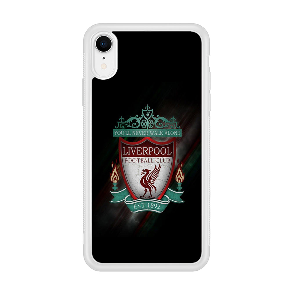 FB Liverpool iPhone XR Case-Phone Case-Rubber White (2D Case)-Altracase