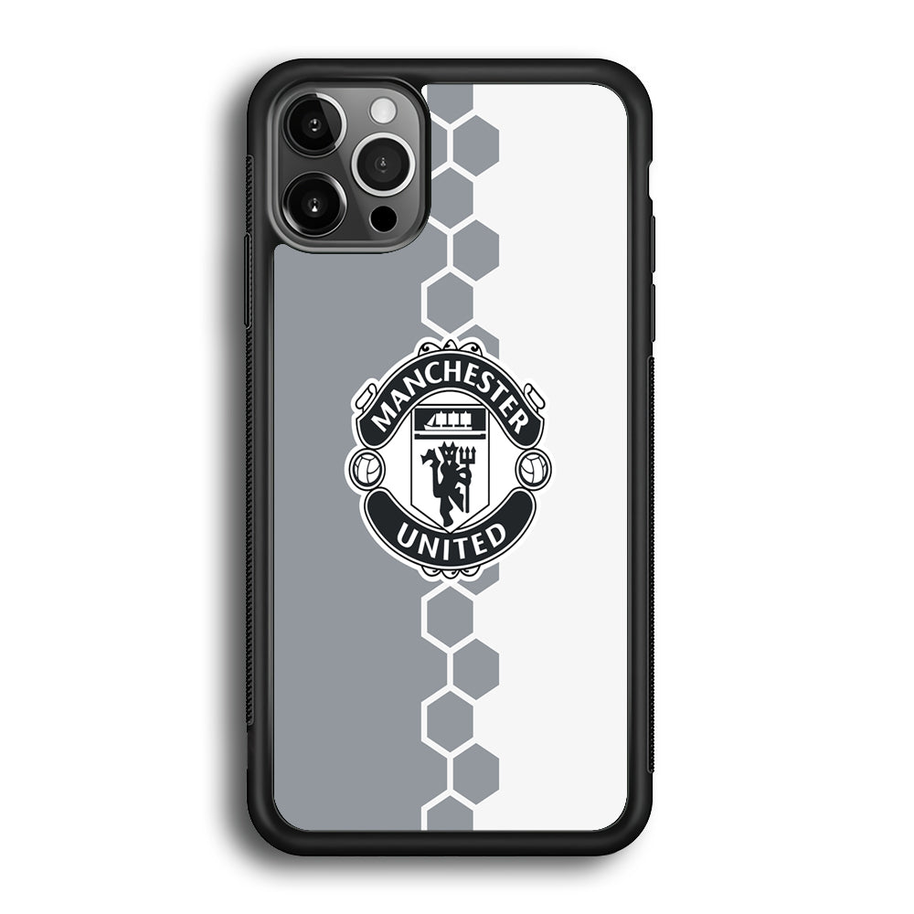 FB Manchester United 001 iPhone 12 Pro Max Case-Phone Case-Rubber Black (2D Case)-Altracase