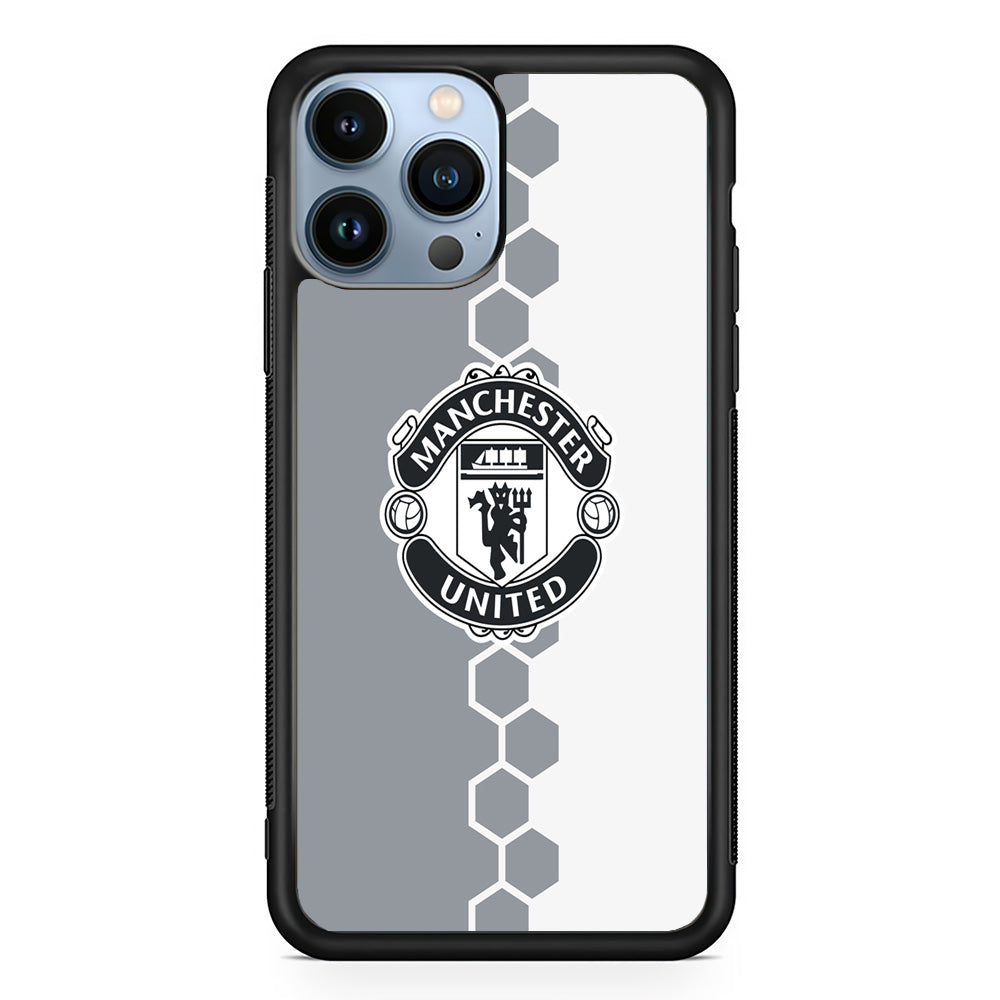 FB Manchester United 001 iPhone 15 Pro Max Case-Phone Case-Rubber Black (2D Case)-Altracase