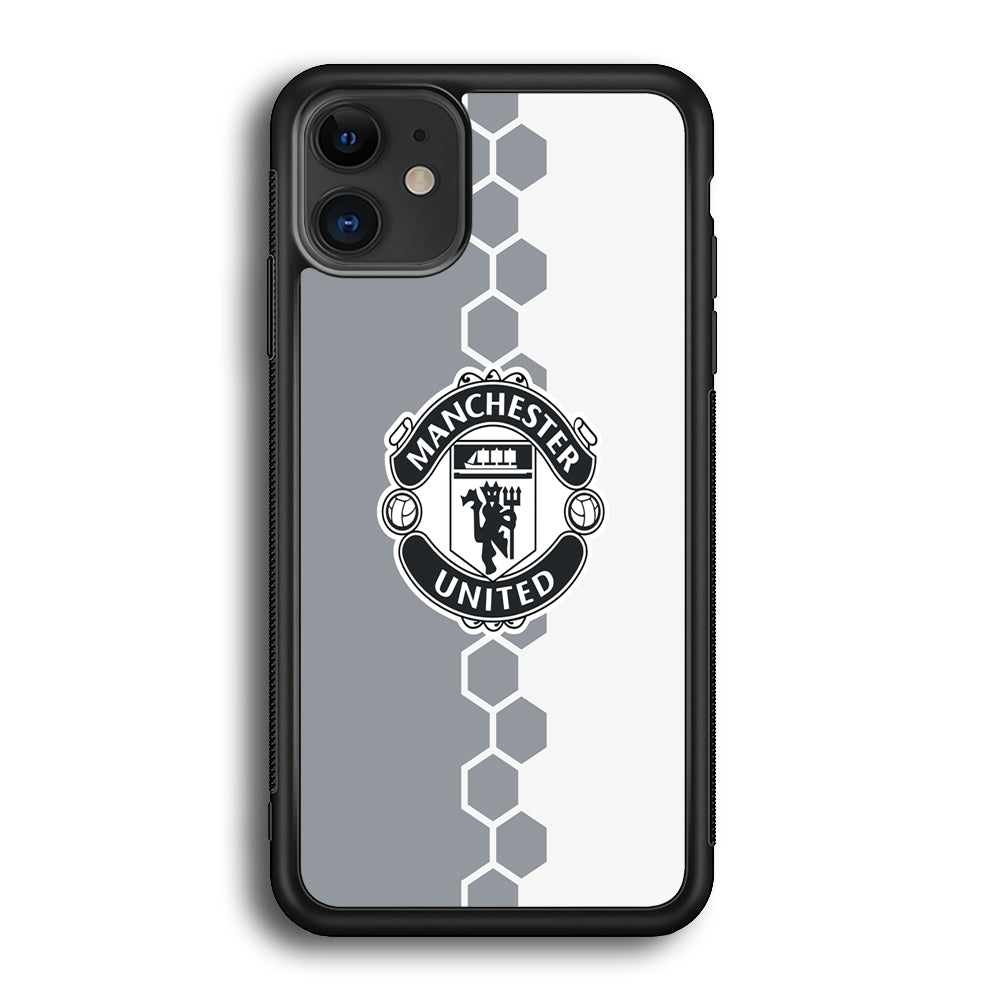 FB Manchester United 001 iPhone 12 Case-Phone Case-Rubber Black (2D Case)-Altracase