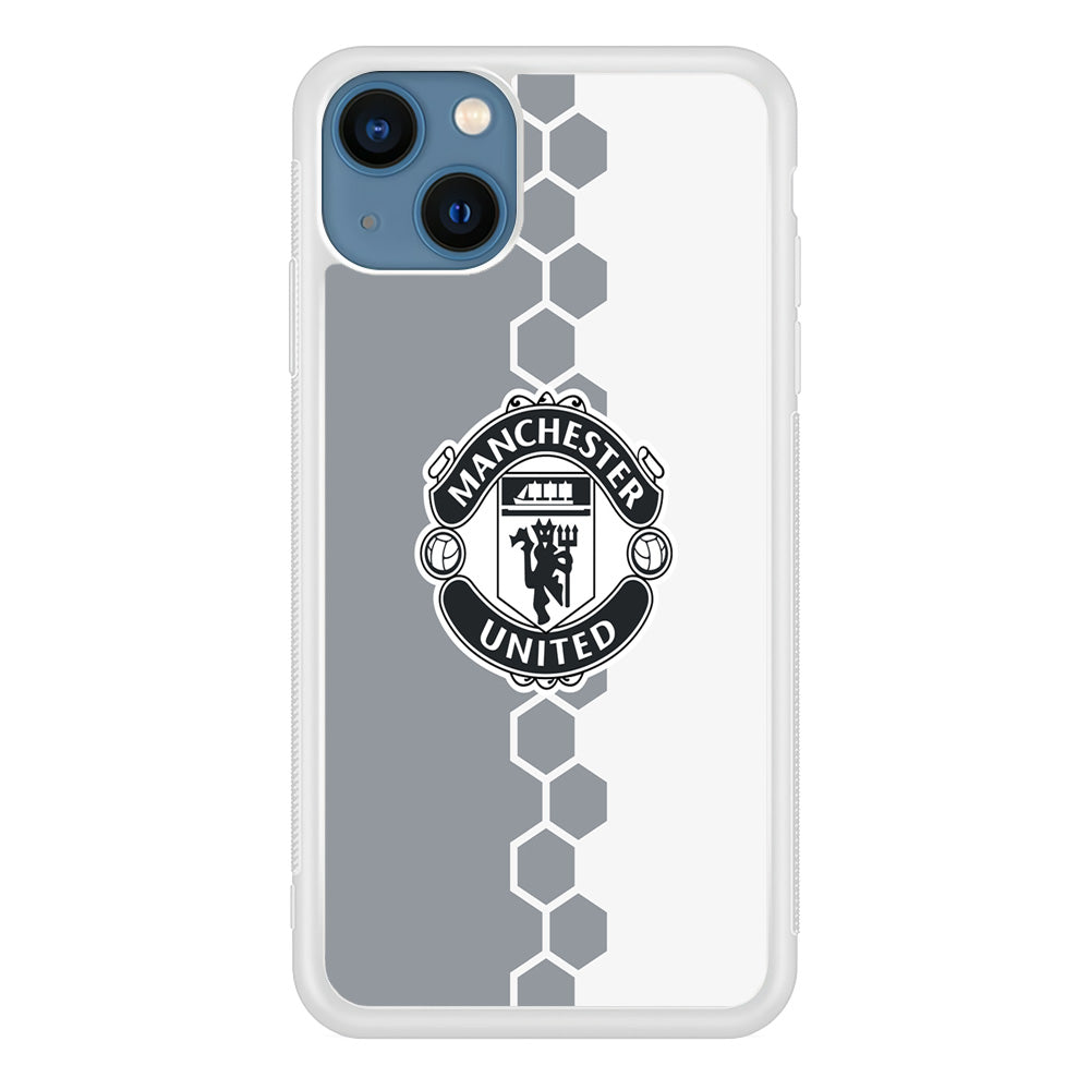 FB Manchester United 001 iPhone 13 Case-Phone Case-Rubber White (2D Case)-Altracase