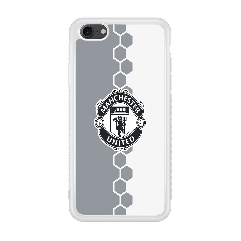 FB Manchester United 001 iPhone 7 Case-Phone Case-Rubber White (2D Case)-Altracase