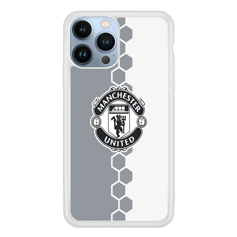 FB Manchester United 001 iPhone 15 Pro Max Case-Phone Case-Rubber White (2D Case)-Altracase