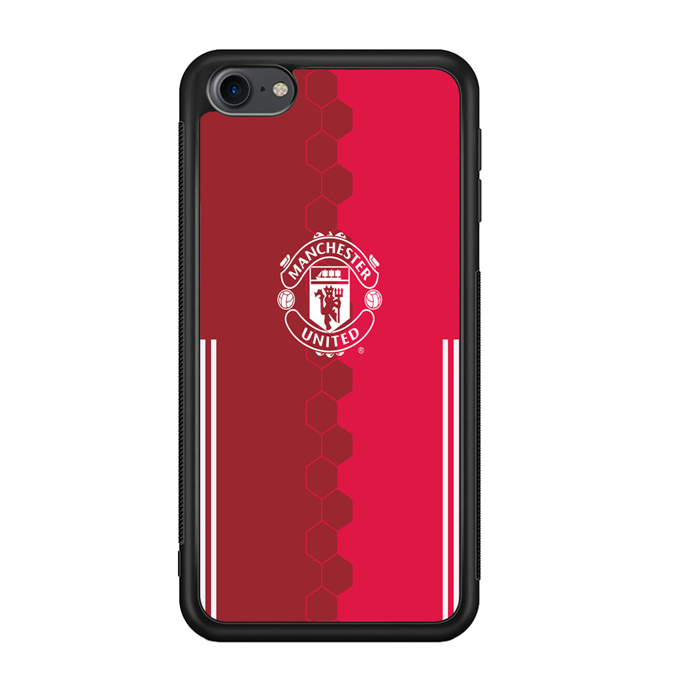 FB Manchester United iPod Touch 6 Case-Phone Case-Rubber Black (2D Case)-Altracase