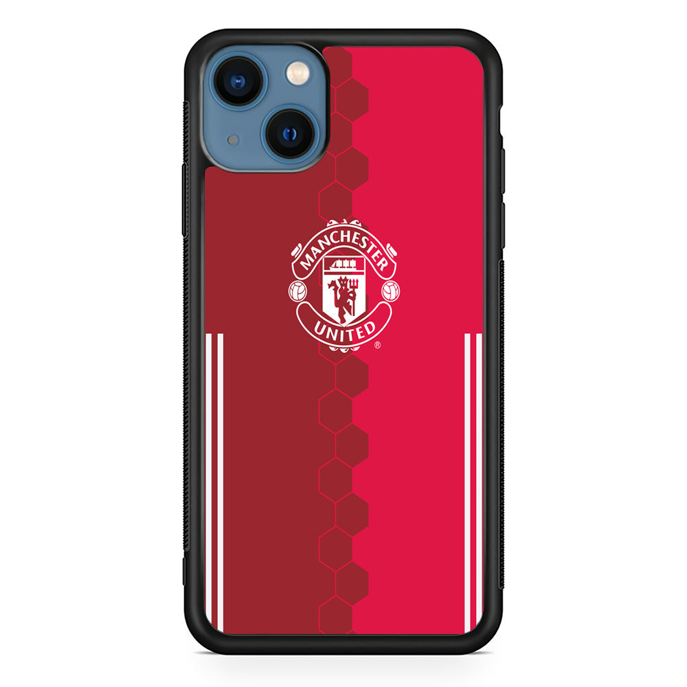 FB Manchester United iPhone 13 Case-Phone Case-Rubber Black (2D Case)-Altracase