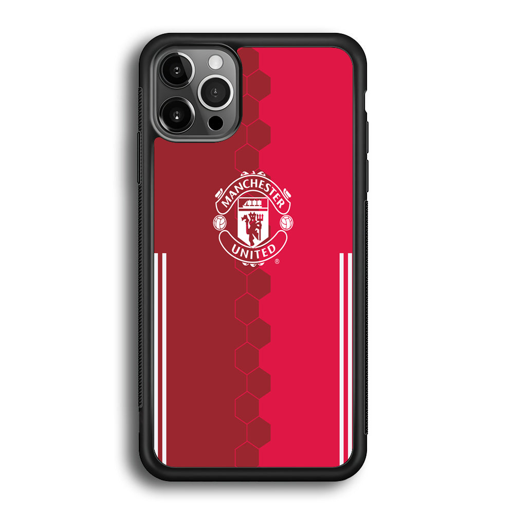 FB Manchester United iPhone 12 Pro Max Case-Phone Case-Rubber Black (2D Case)-Altracase