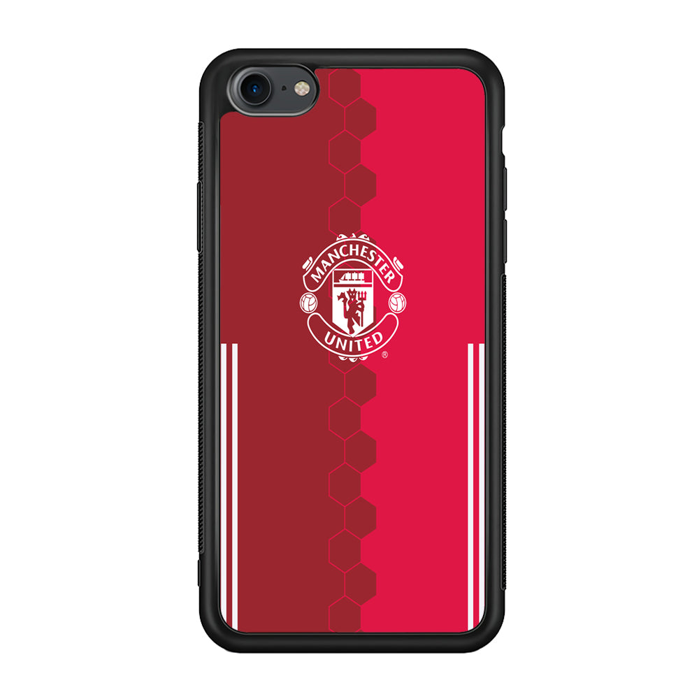 FB Manchester United iPhone 7 Case-Phone Case-Rubber Black (2D Case)-Altracase
