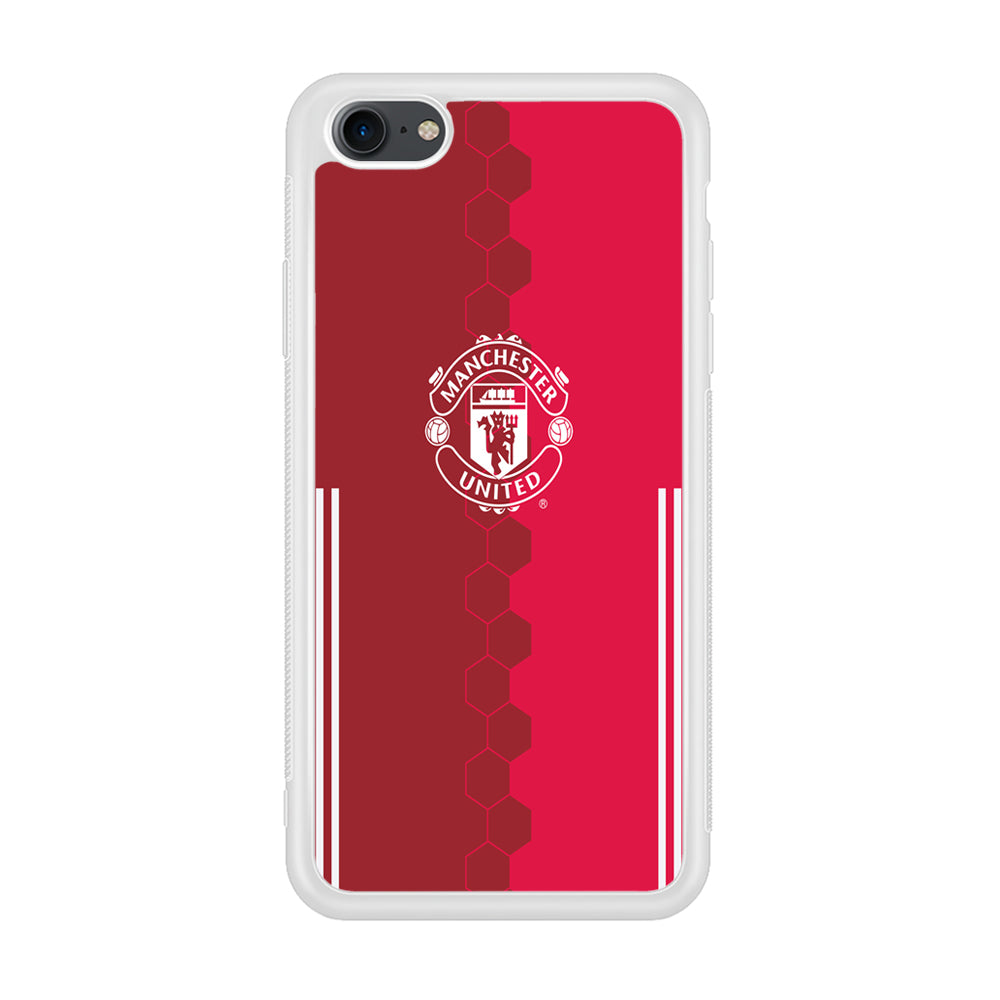 FB Manchester United iPhone 7 Case-Phone Case-Rubber White (2D Case)-Altracase