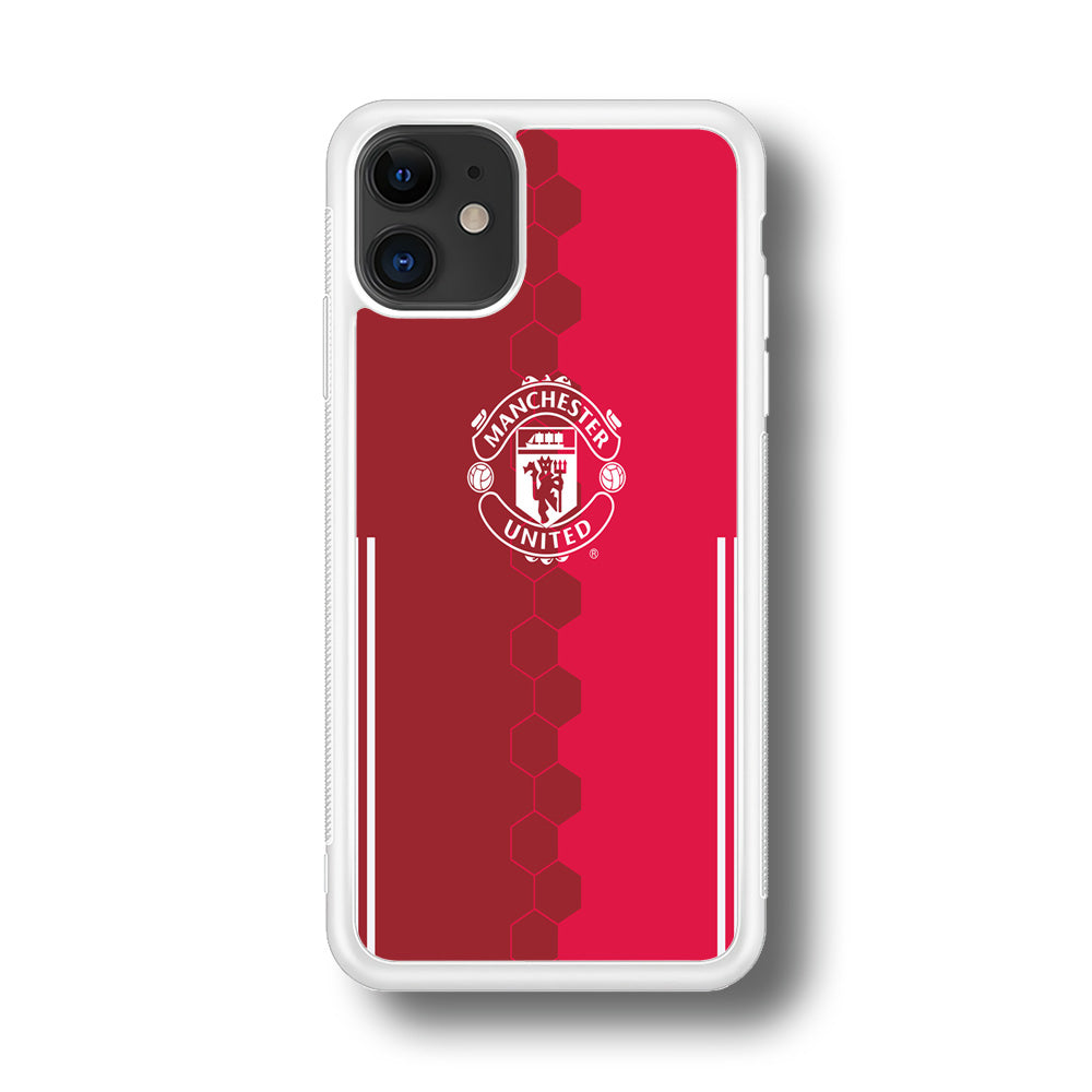 FB Manchester United iPhone 11 Case-Phone Case-Rubber White (2D Case)-Altracase