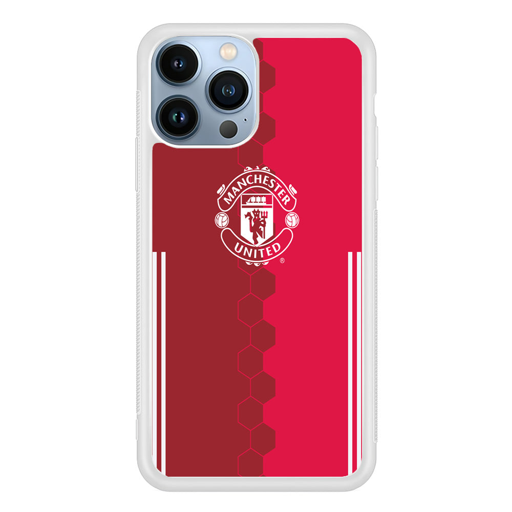 FB Manchester United iPhone 15 Pro Max Case-Phone Case-Rubber White (2D Case)-Altracase