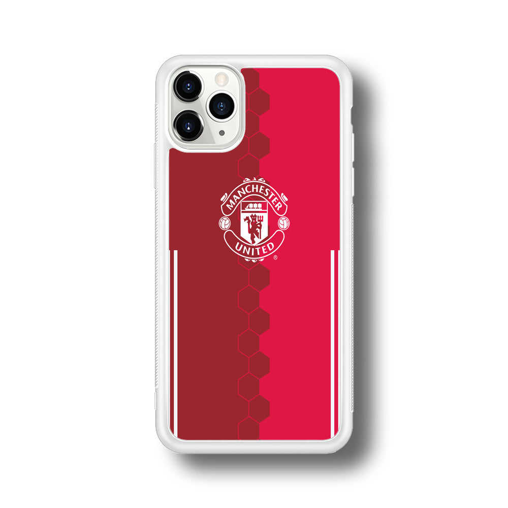 FB Manchester United iPhone 11 Pro Case-Phone Case-Rubber White (2D Case)-Altracase