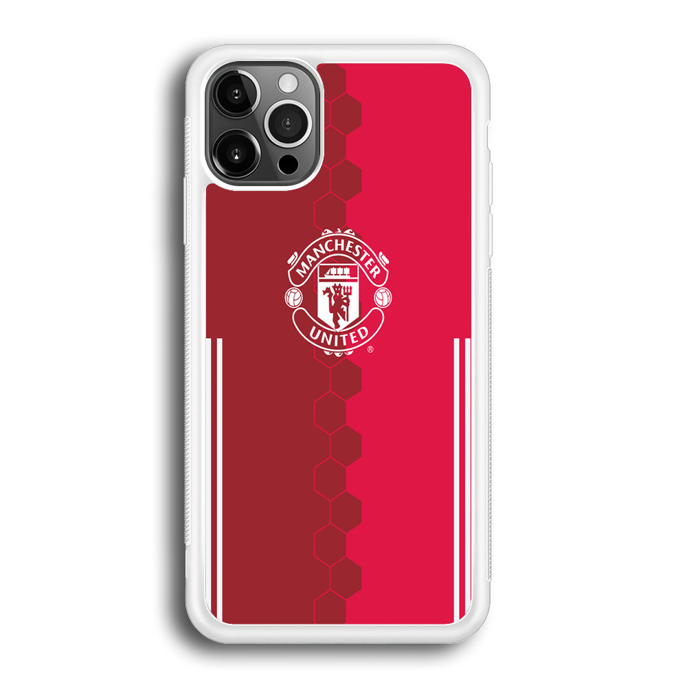FB Manchester United iPhone 12 Pro Max Case-Phone Case-Rubber White (2D Case)-Altracase