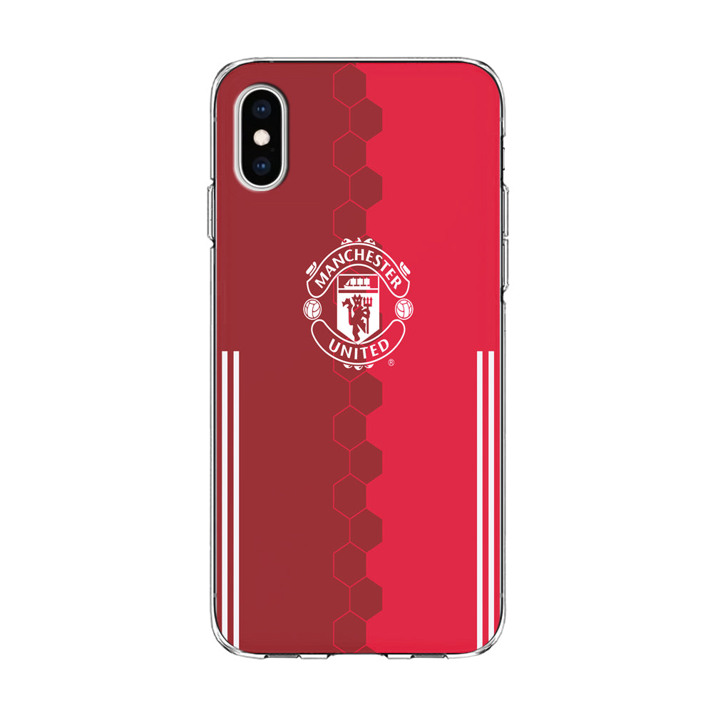 FB Manchester United iPhone Xs Case-Phone Case-Clear Soft Case-Altracase