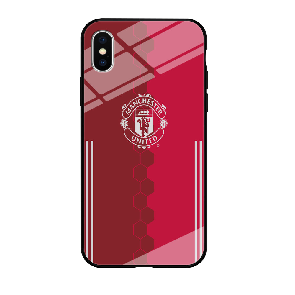 FB Manchester United iPhone Xs Case-Phone Case-Tempered Glass Case-Altracase