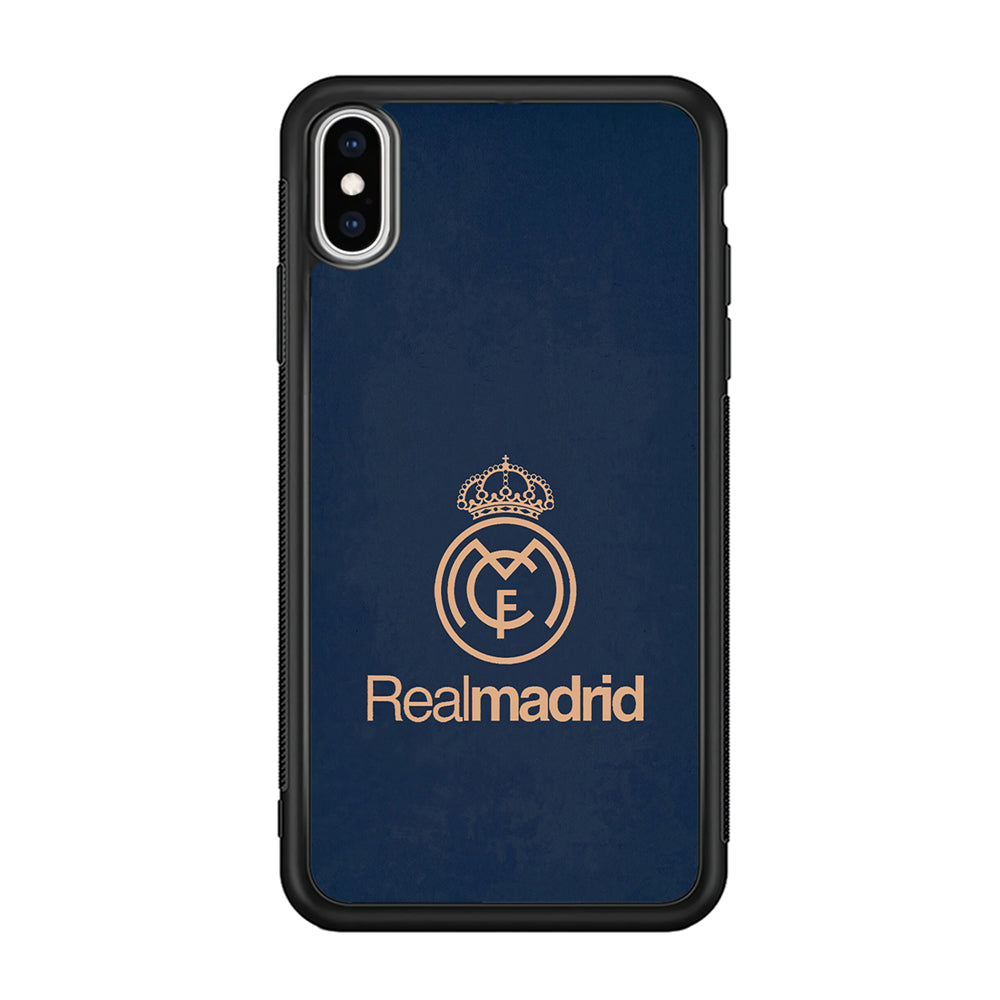 FB Real Madrid iPhone Xs Case-Phone Case-Rubber Black (2D Case)-Altracase