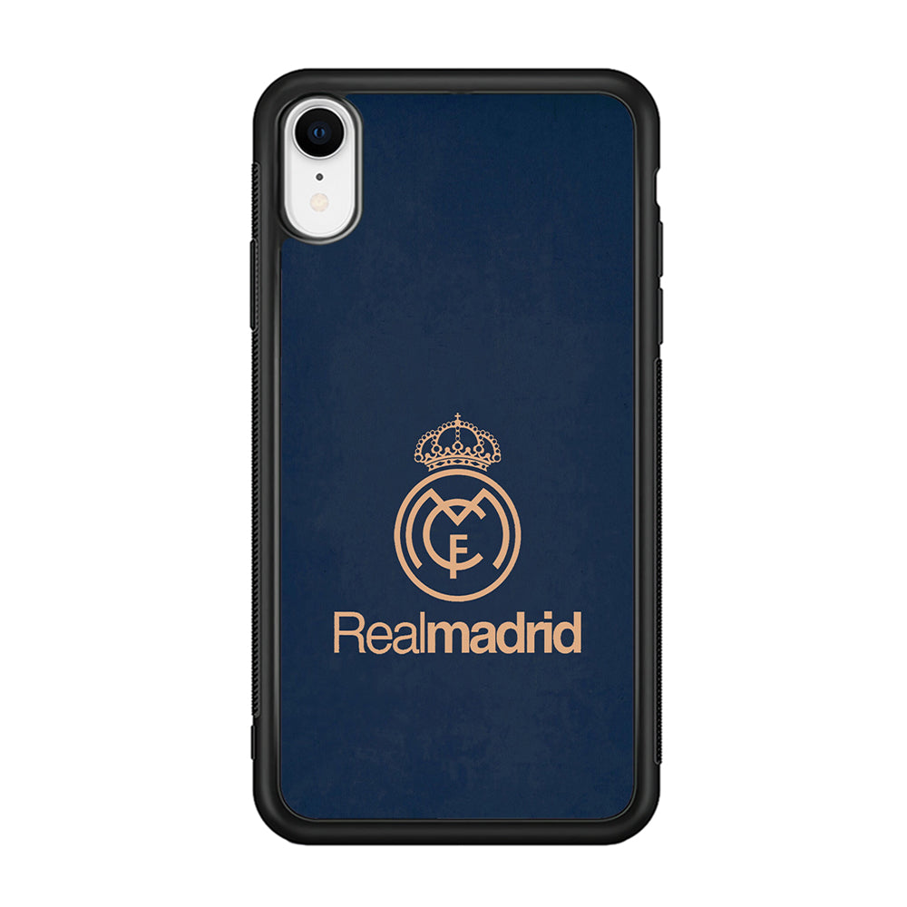 FB Real Madrid iPhone XR Case-Phone Case-Rubber Black (2D Case)-Altracase