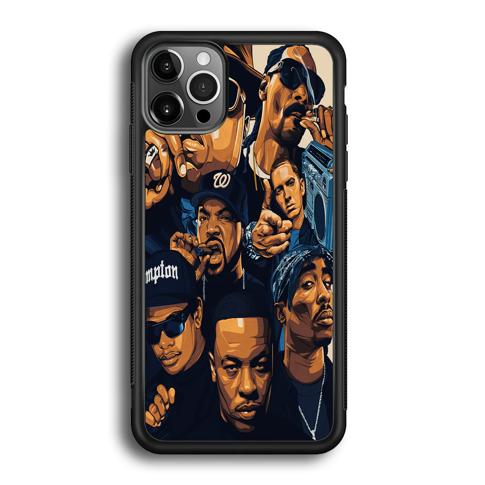 Famous Singer Rapper iPhone 12 Pro Max Case-Phone Case-Rubber Black (2D Case)-Altracase