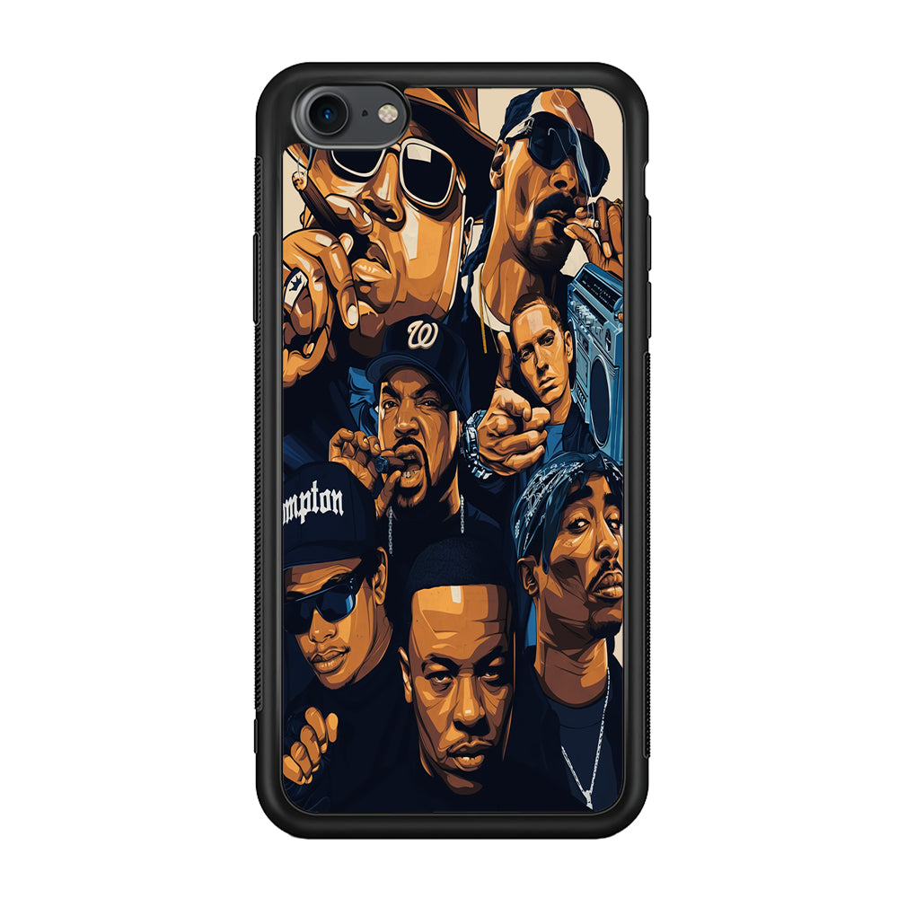Famous Singer Rapper iPhone 7 Case-Phone Case-Rubber Black (2D Case)-Altracase