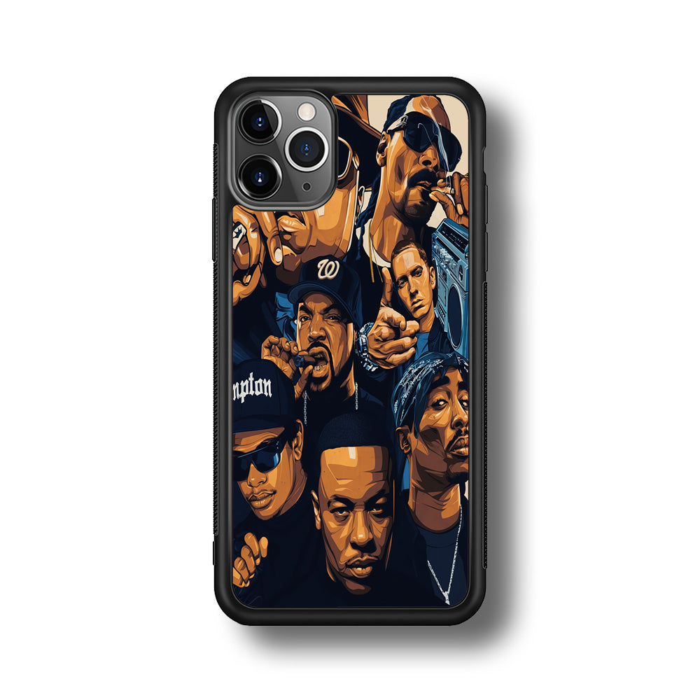 Famous Singer Rapper iPhone 11 Pro Case-Phone Case-Rubber Black (2D Case)-Altracase