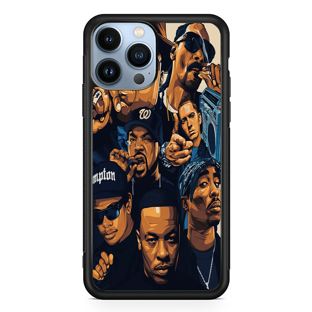 Famous Singer Rapper iPhone 15 Pro Case-Phone Case-Rubber Black (2D Case)-Altracase