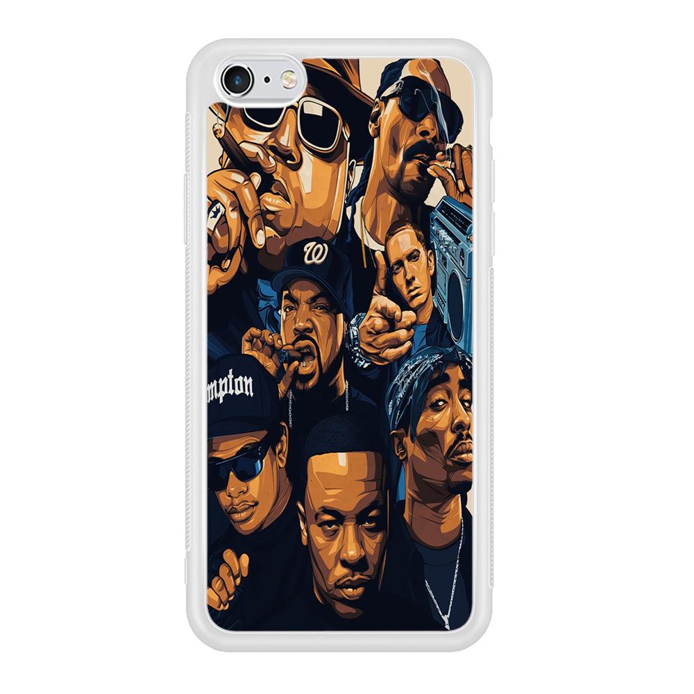 Famous Singer Rapper iPhone 6 | 6s Case-Phone Case-Rubber White (2D Case)-Altracase