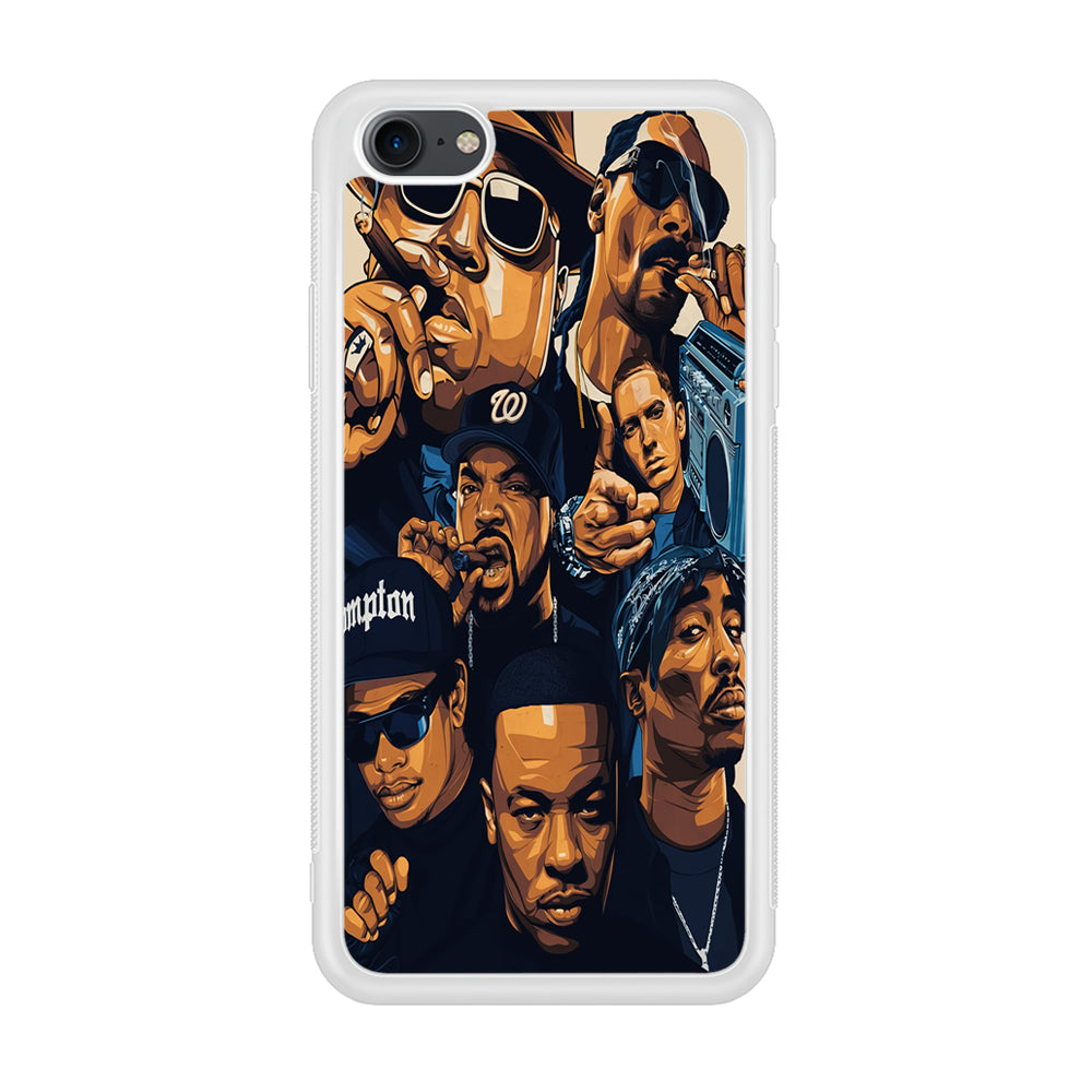 Famous Singer Rapper iPhone 7 Case-Phone Case-Rubber White (2D Case)-Altracase
