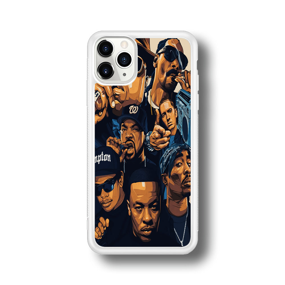 Famous Singer Rapper iPhone 11 Pro Case-Phone Case-Rubber White (2D Case)-Altracase
