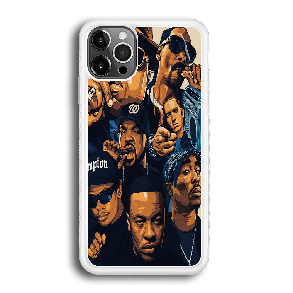 Famous Singer Rapper iPhone 12 Pro Max Case-Phone Case-Rubber White (2D Case)-Altracase