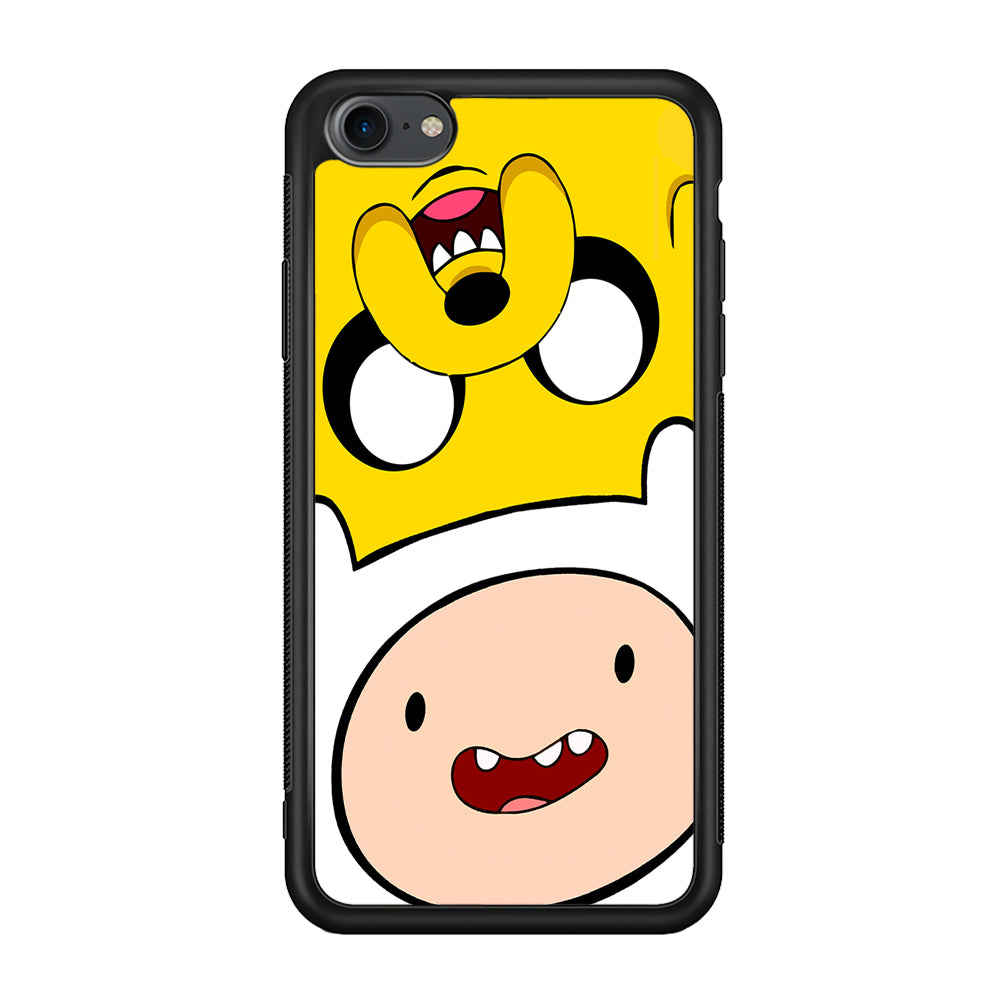 Finn and Jake Adventure Time iPhone 8 Case-Phone Case-Rubber Black (2D Case)-Altracase