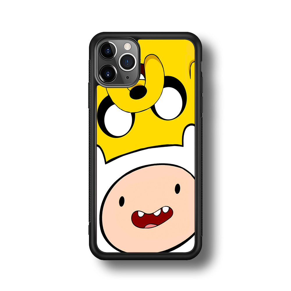 Finn and Jake Adventure Time iPhone 11 Pro Max Case-Phone Case-Rubber Black (2D Case)-Altracase