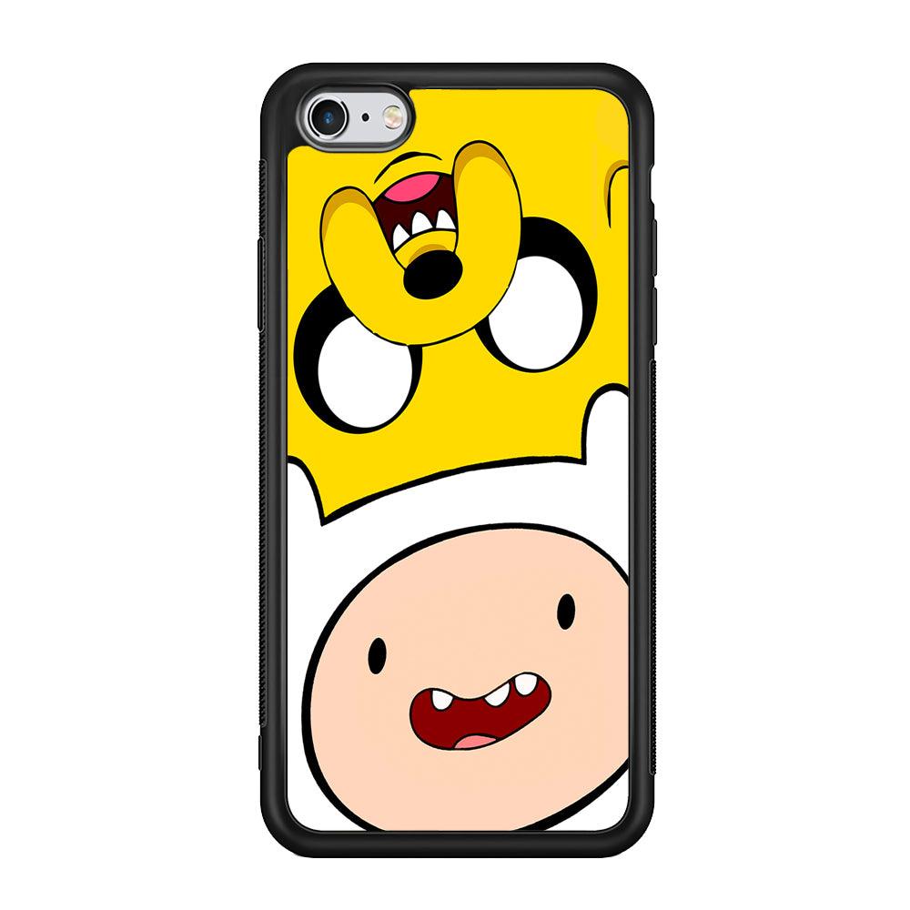 Finn and Jake Adventure Time iPhone 6 | 6s Case-Phone Case-Rubber Black (2D Case)-Altracase